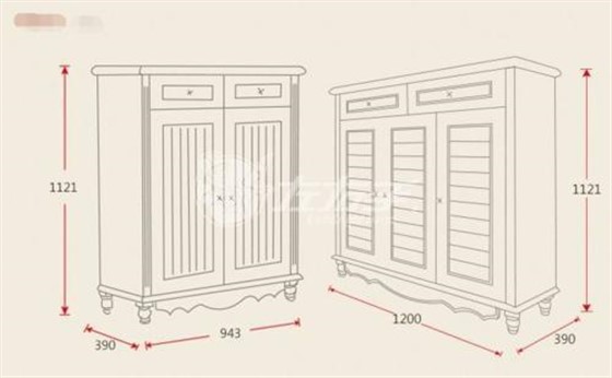 一般鞋柜尺寸是多少？鞋柜尺寸標準尺寸